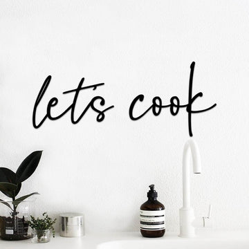 Escultura de Parede Estilizada - Let's Cook