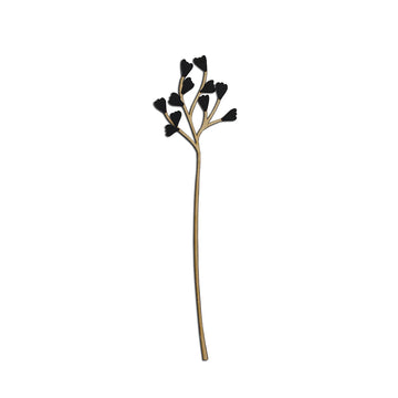 Flor para Vaso - Corações Marrom