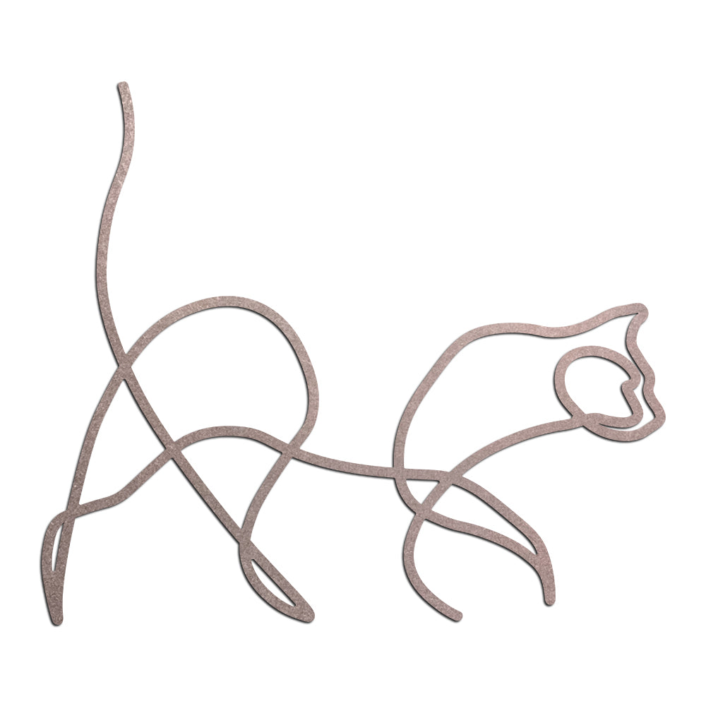 Escultura de Parede Minimalista - Gato