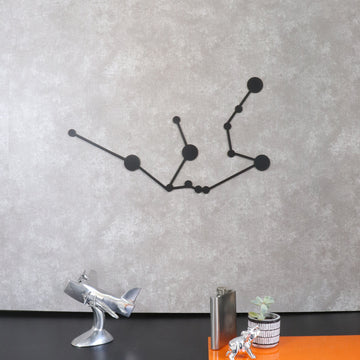 Escultura de Parede de Signo - Constelação Aquário