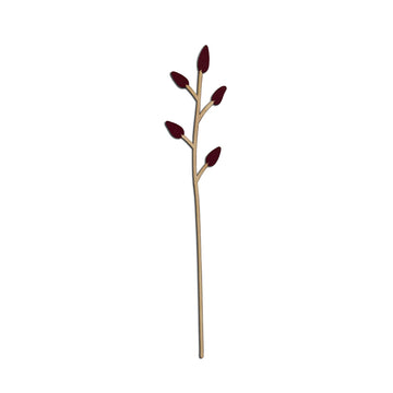 Flor para Vaso - Folhas Vinho