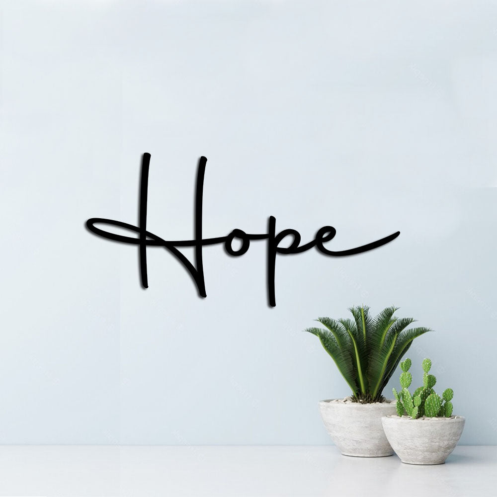 Letreiro de Parede - Palavra Hope