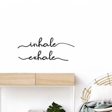 Letreiro de Parede - Palavra Inhale/Exhale