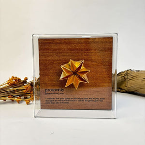 Caixa de Acrílico Temática - Prosperity - 15 x 15 cm
