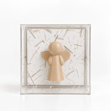 Anjo da Guarda – Meu Zeloso Guardador Branco com Fios - 10x10x5 cm