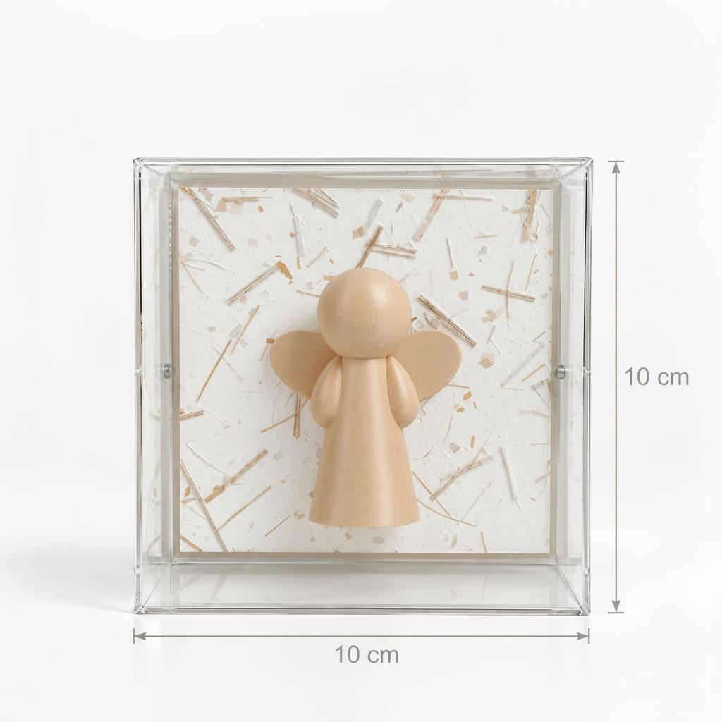 Anjo da Guarda – Meu Zeloso Guardador Branco com Fios - 10x10x5 cm