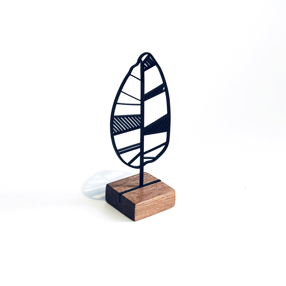Escultura Árvore Abstrata Preenchida - Base em Madeira e Arte em Acrílico