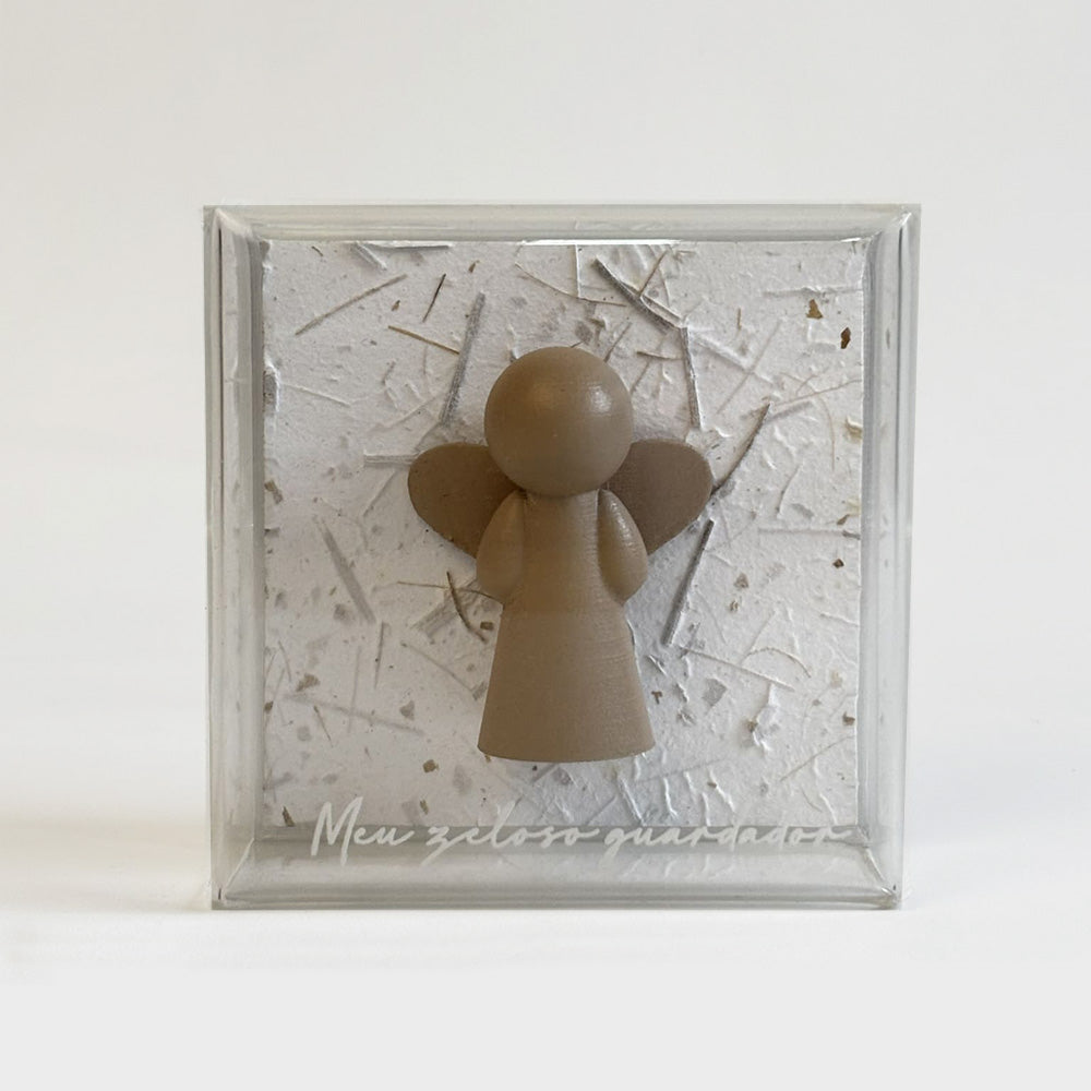 Anjo da Guarda – Meu Zeloso Guardador Branco com Fios - 10x10x5 cm