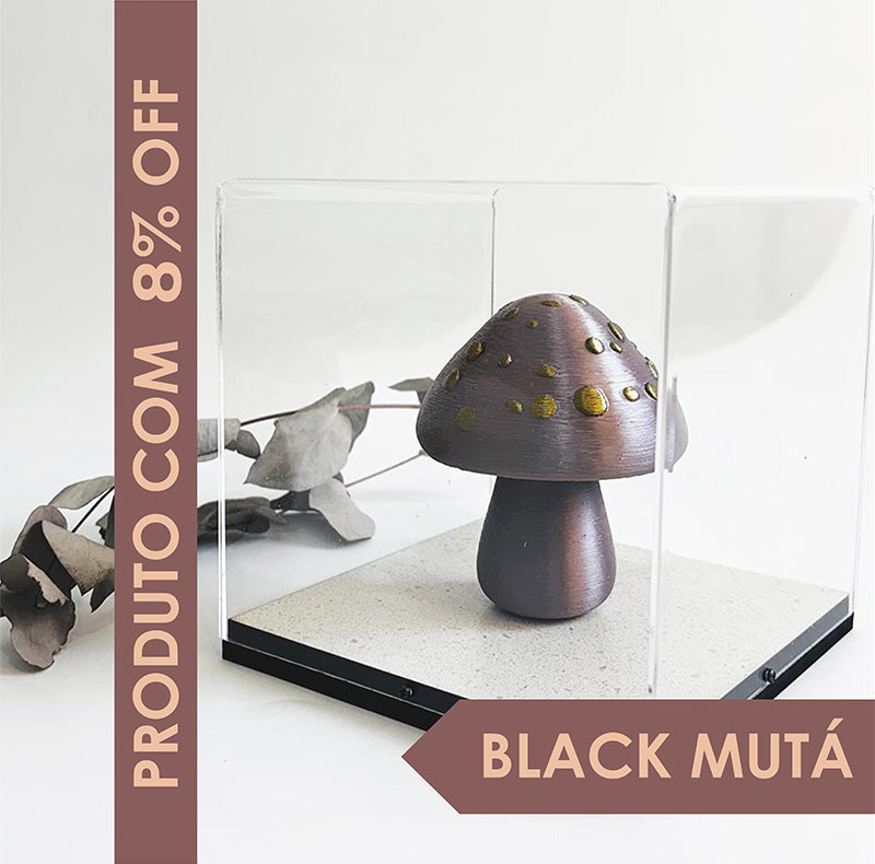 Caixa de Acrílico - Cogumelo Encantado - 15x15x15