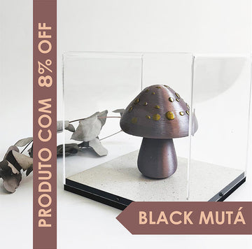 Caixa de Acrílico - Cogumelo Encantado - 15x15x15