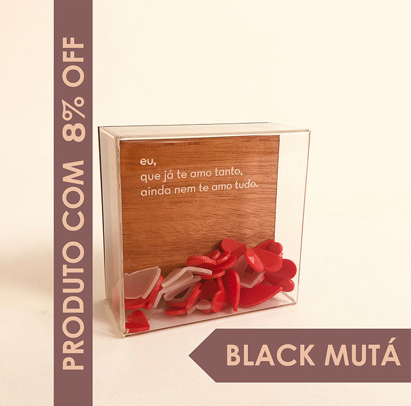 Caixa ''eu, que já te amo tanto'' + Embalagem Presente