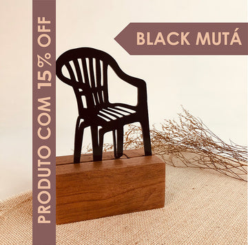 Escultura Decorativa Com Base De Madeira De Cadeira De Bar