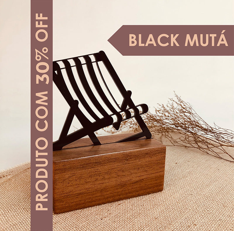 Escultura Decorativa Com Base De Madeira De Cadeira De Praia