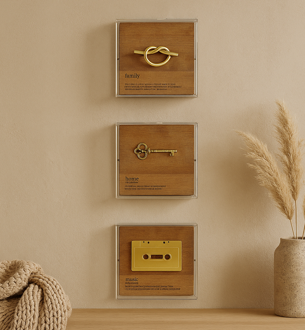 Kit 3 Caixas de Acrílico - Coleção Significados