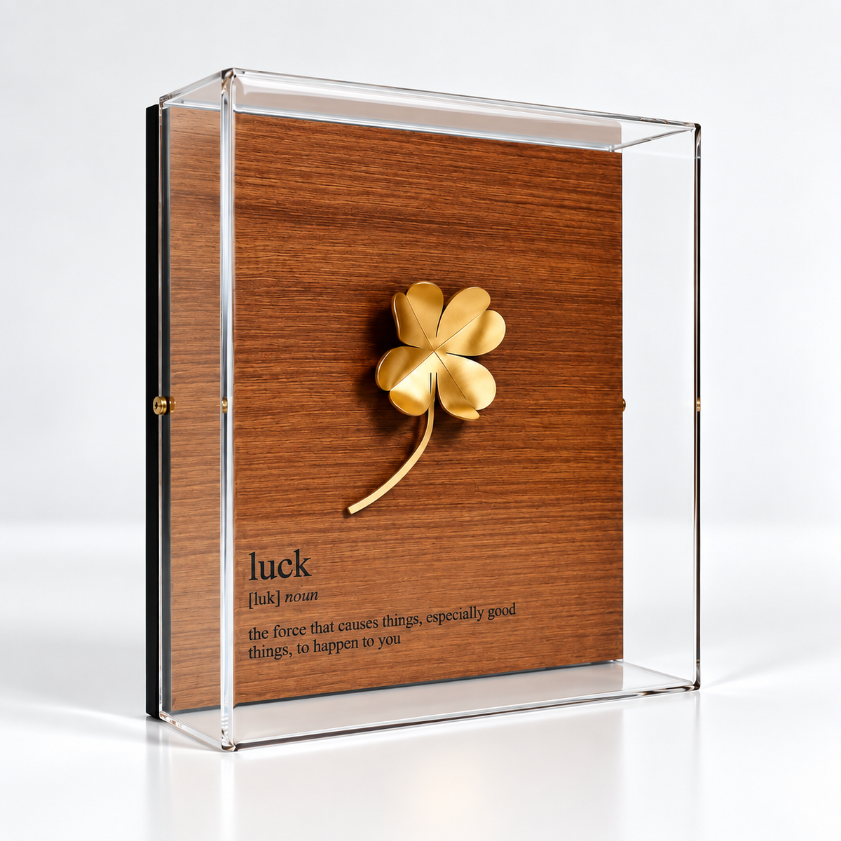 Caixa de Acrílico Temática - Luck - 15 x 15 cm