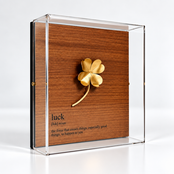 Caixa de Acrílico Temática - Luck - 15 x 15 cm