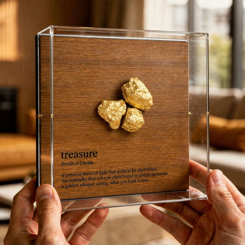 Caixa de Acrílico Temática - Treasure - 15 x 15 cm