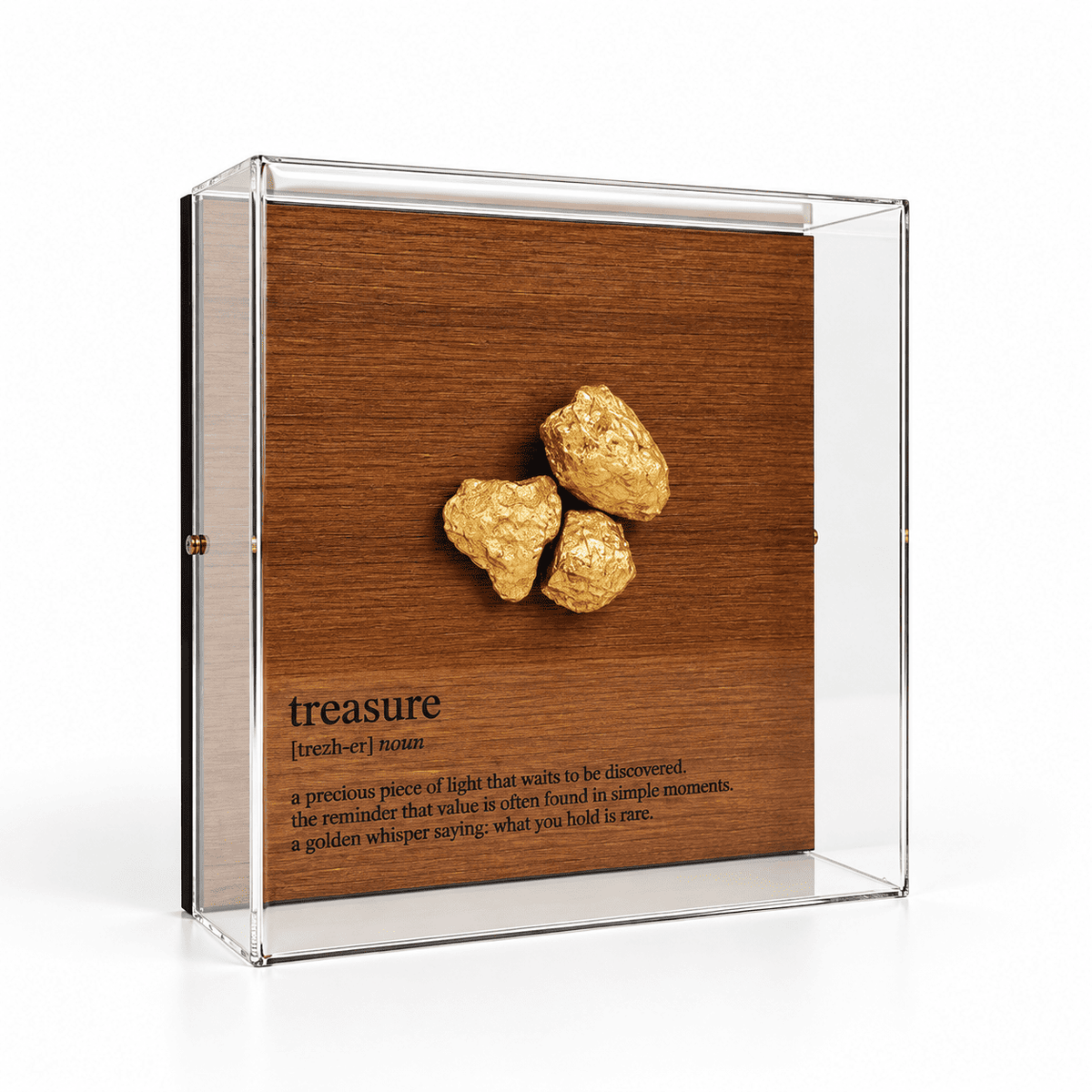 Caixa de Acrílico Temática - Treasure - 15 x 15 cm