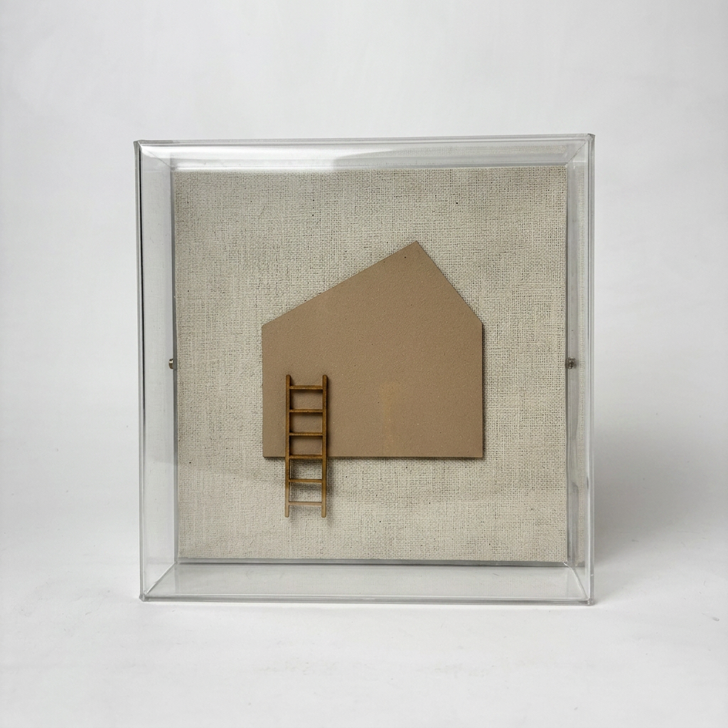 Caixa Acrílica Decorativa Sonho Meu — Presente para Casa Nova | 15 x 15 cm