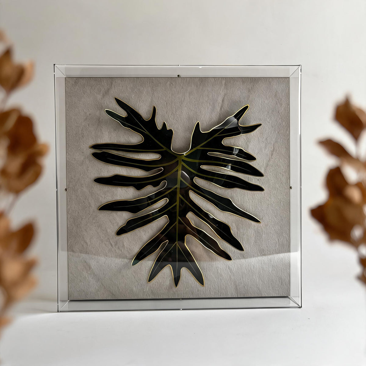Caixa Acrílica Flora Guaimbê | 30 x 30 cm