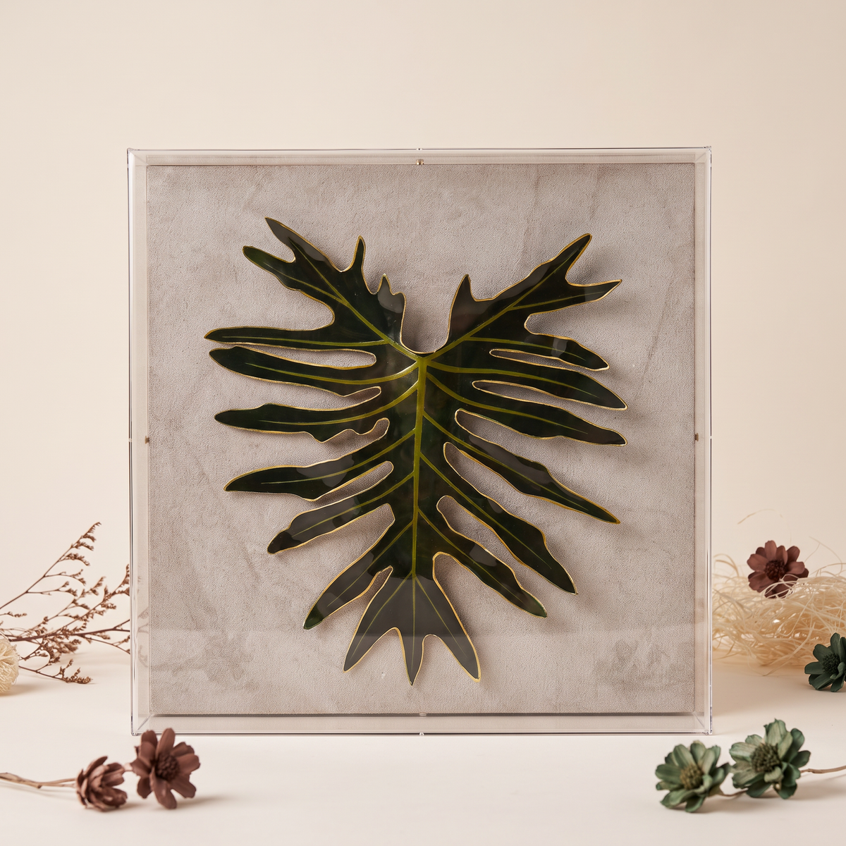 Caixa Acrílica Flora Guaimbê | 30 x 30 cm