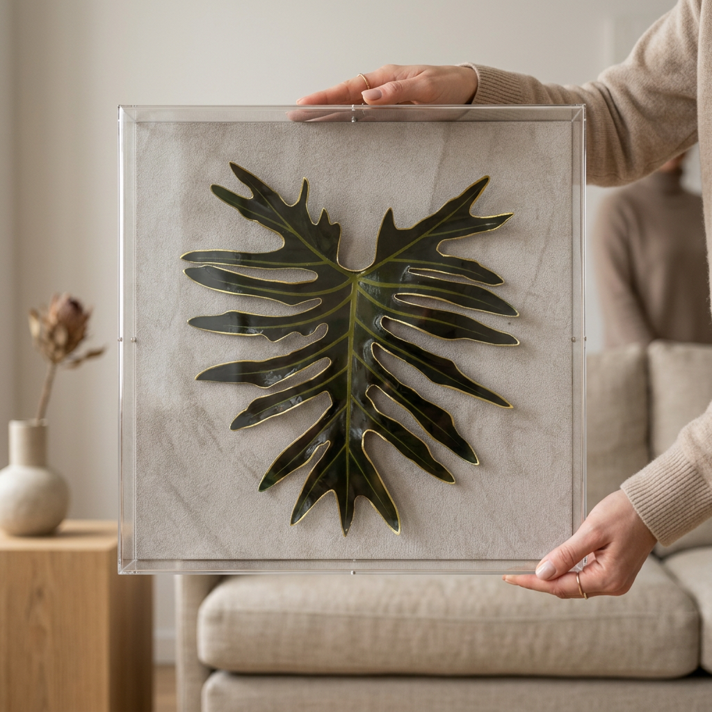 Caixa Acrílica Flora Guaimbê | 30 x 30 cm