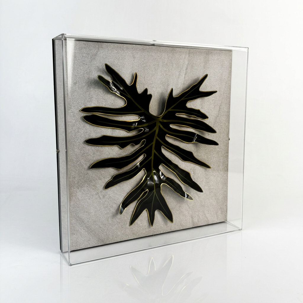 Caixa Acrílica Flora Guaimbê | 30 x 30 cm
