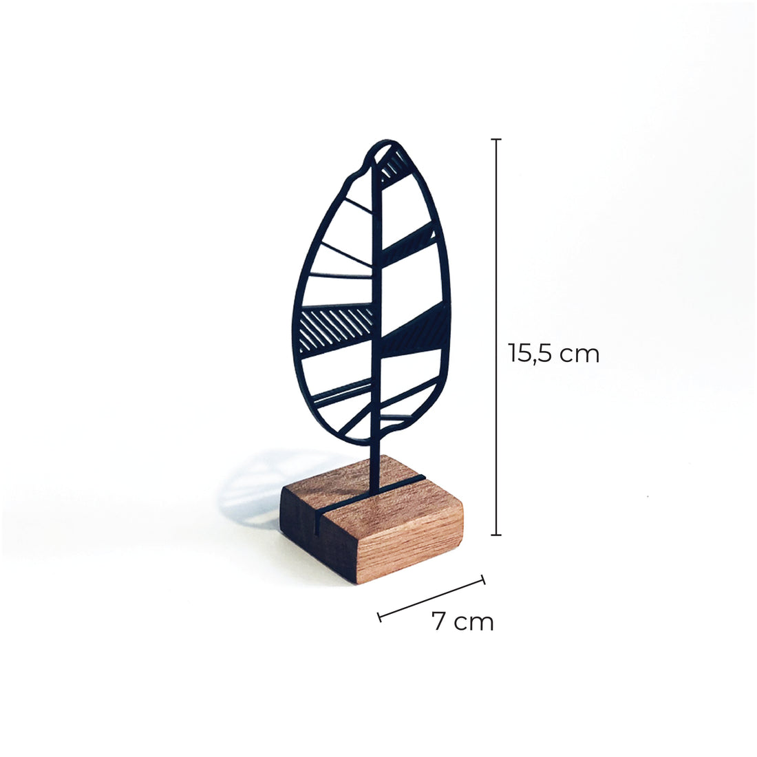 Escultura Árvore Abstrata Preenchida - Base em Madeira e Arte em Acrílico