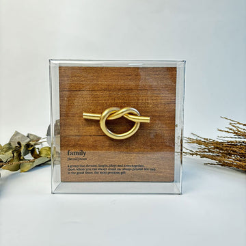 Caixa de Acrílico Temática - Family - 15 x 15 cm