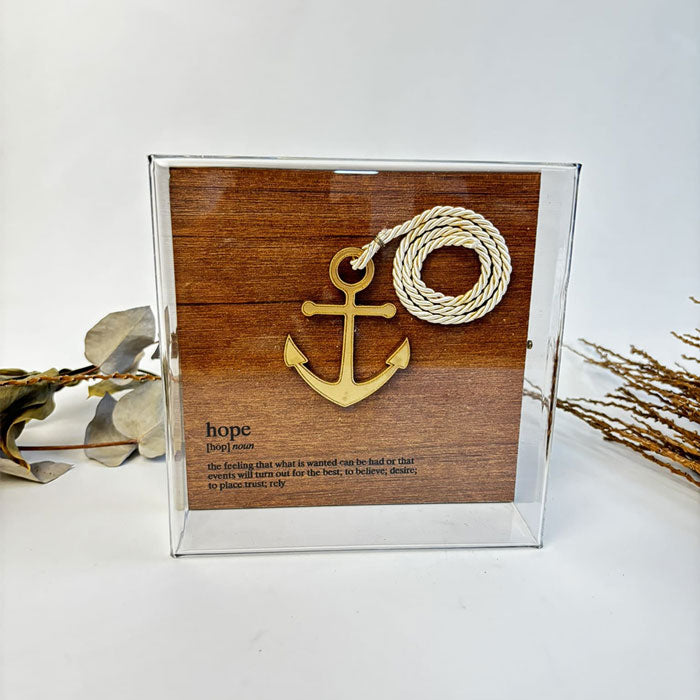Caixa Acrílico Significados - Hope - 15 x 15 cm