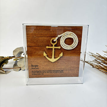Caixa Acrílico Significados - Hope - 15 x 15 cm
