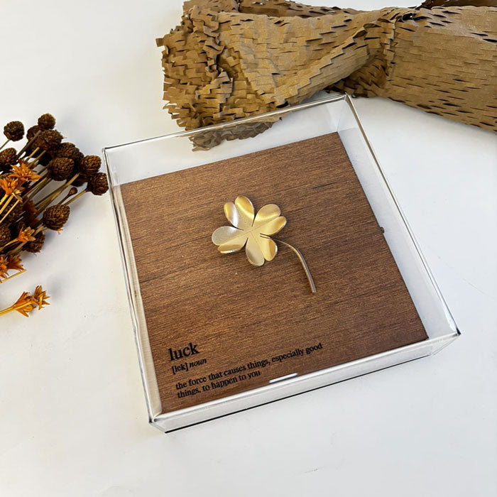 Caixa de Acrílico Decorativa - Tema: Luck - 15 x 15 cm