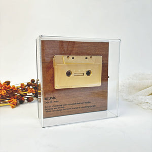 Caixa de Acrílico Temática - Music - 15 x 15 cm