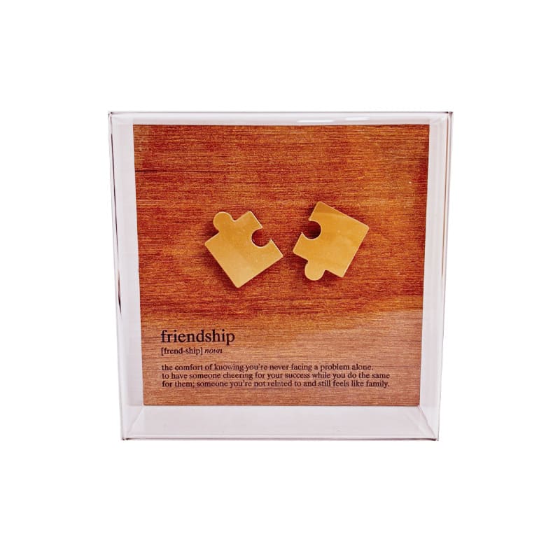 Caixa de Acrílico Decorativa - Friendship - 15 x 15 cm