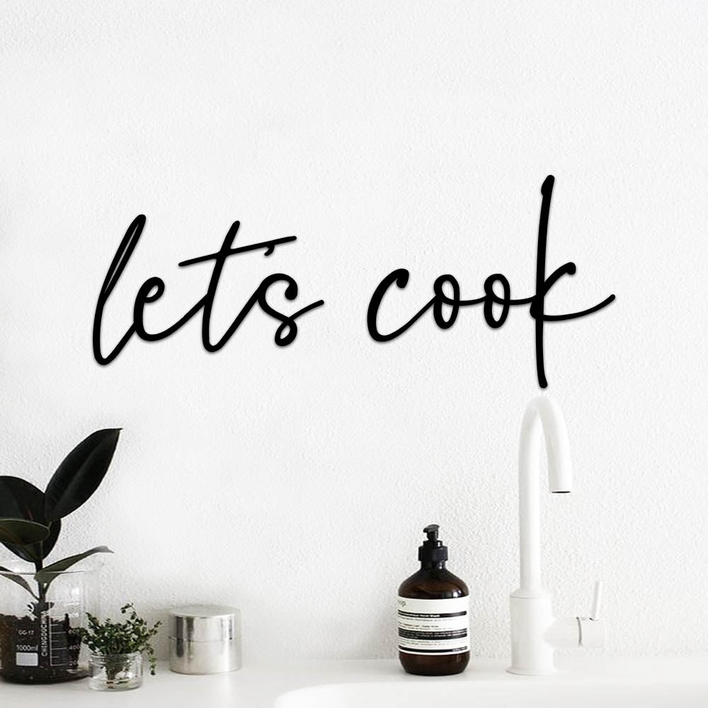 Escultura de Parede Estilizada - Let's Cook