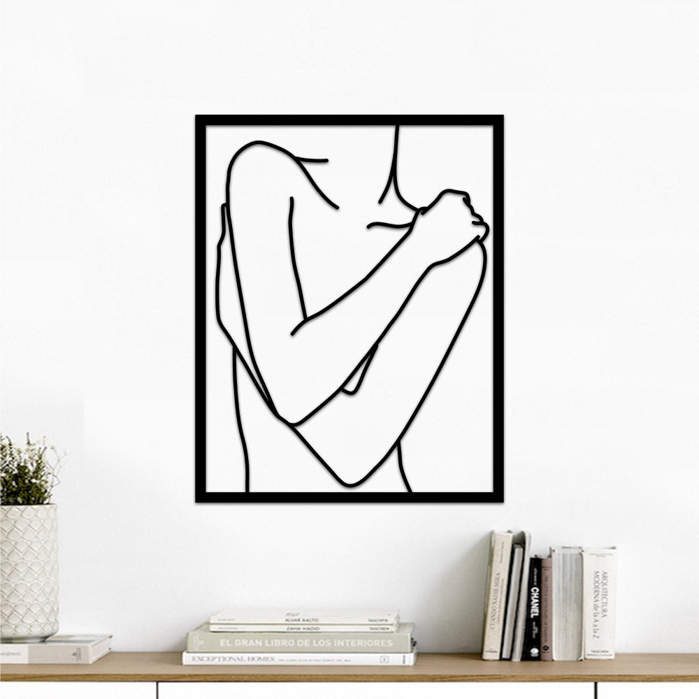 Escultura de Parede Minimalista - Quadro Poses Linhas 2