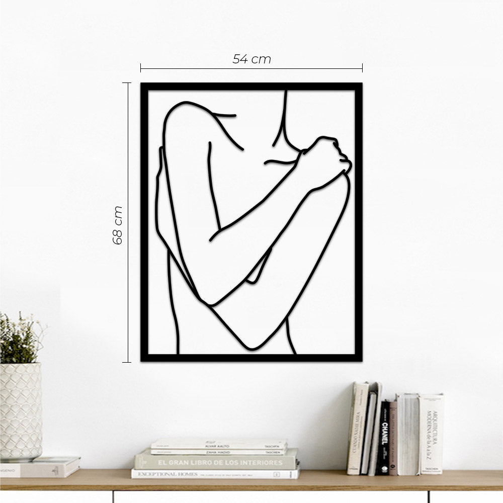 Escultura de Parede Minimalista - Quadro Poses Linhas 2