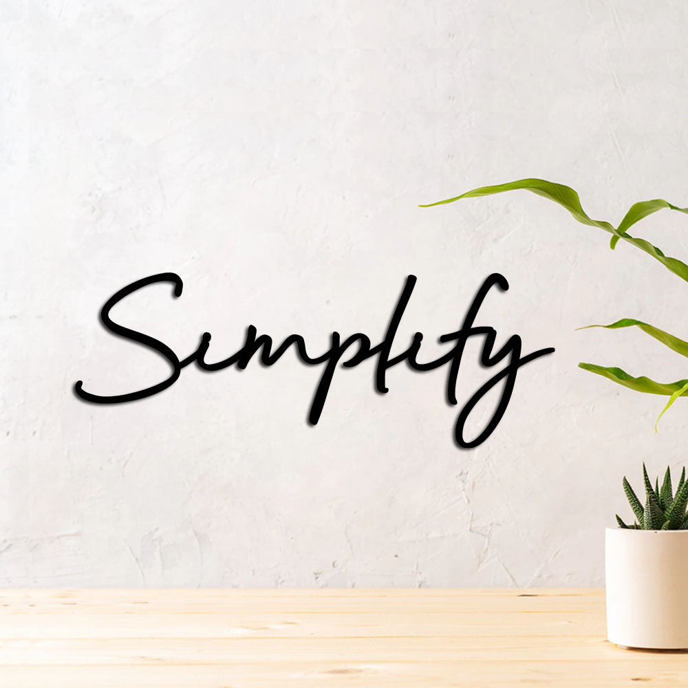 Letreiro de Parede - Palavra Simplify