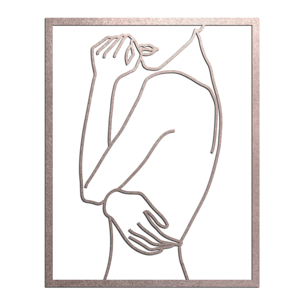 Escultura de Parede Minimalista - Quadro Poses Linhas 1