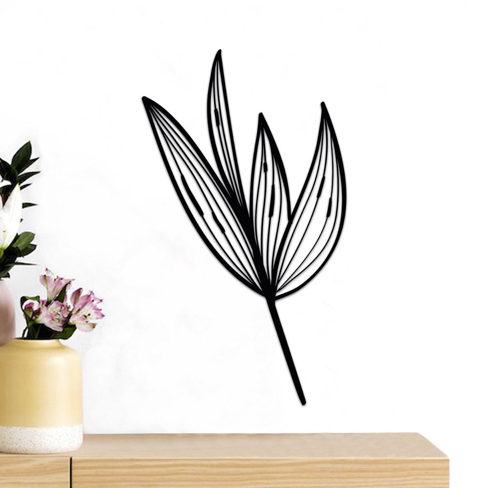 Escultura de Parede Floral - Quatro Folhas
