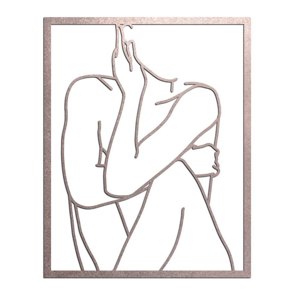 Escultura de Parede Minimalista - Quadro Poses Linhas 3