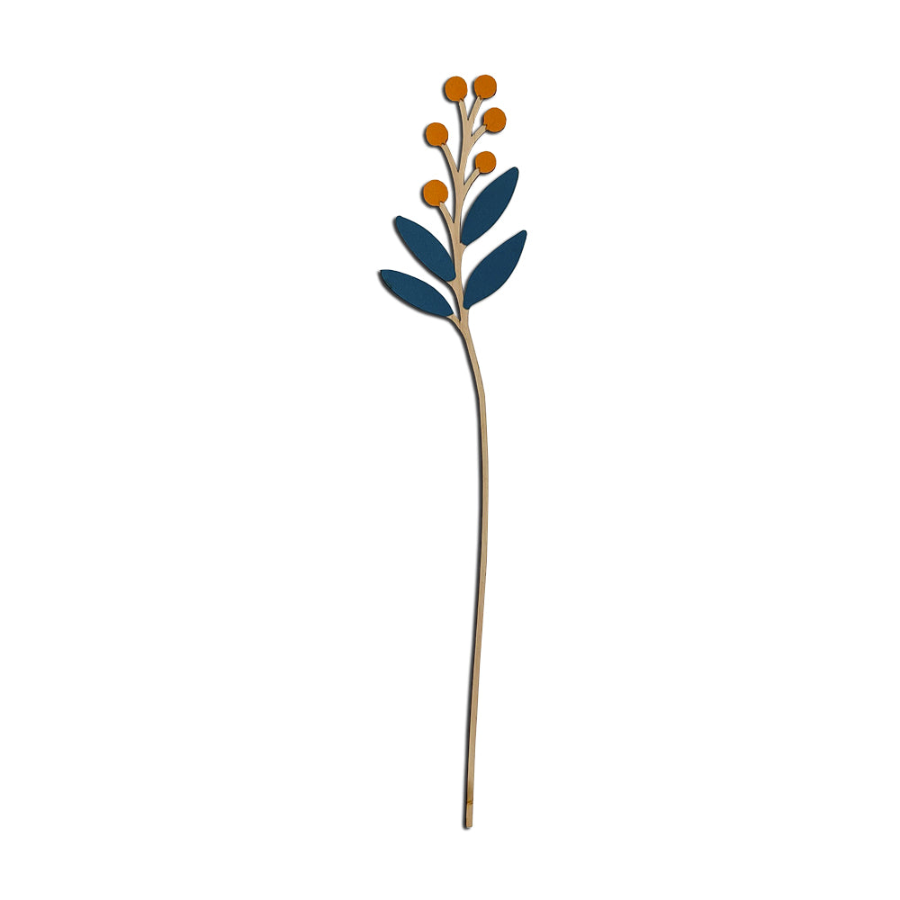Flor para Vaso - Círculos Laranja