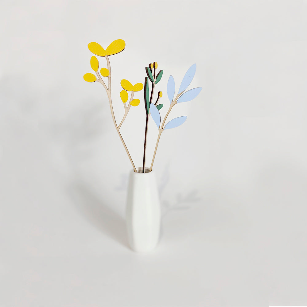 Flor para Vaso - Folhas Íris
