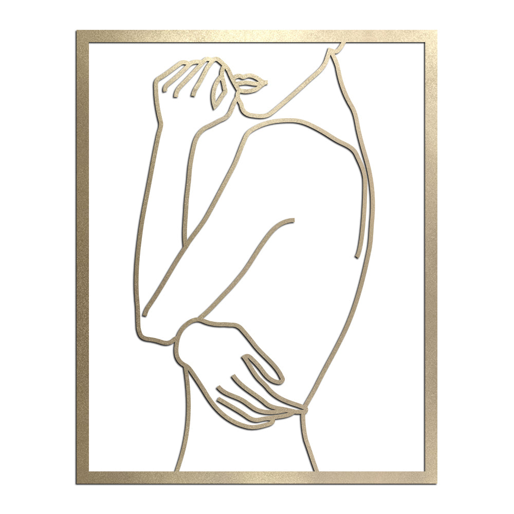 Escultura de Parede Minimalista - Quadro Poses Linhas 1