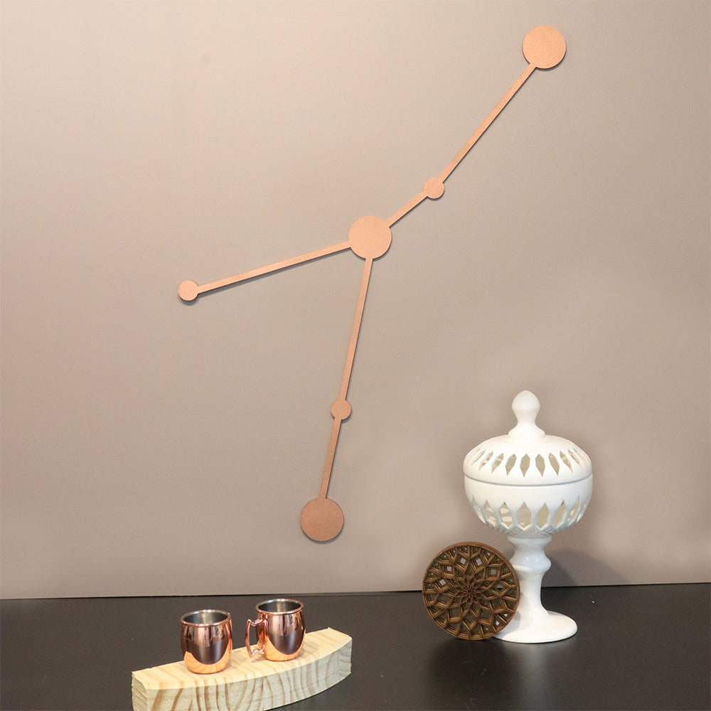 Escultura de Parede de Signo - Constelação Câncer