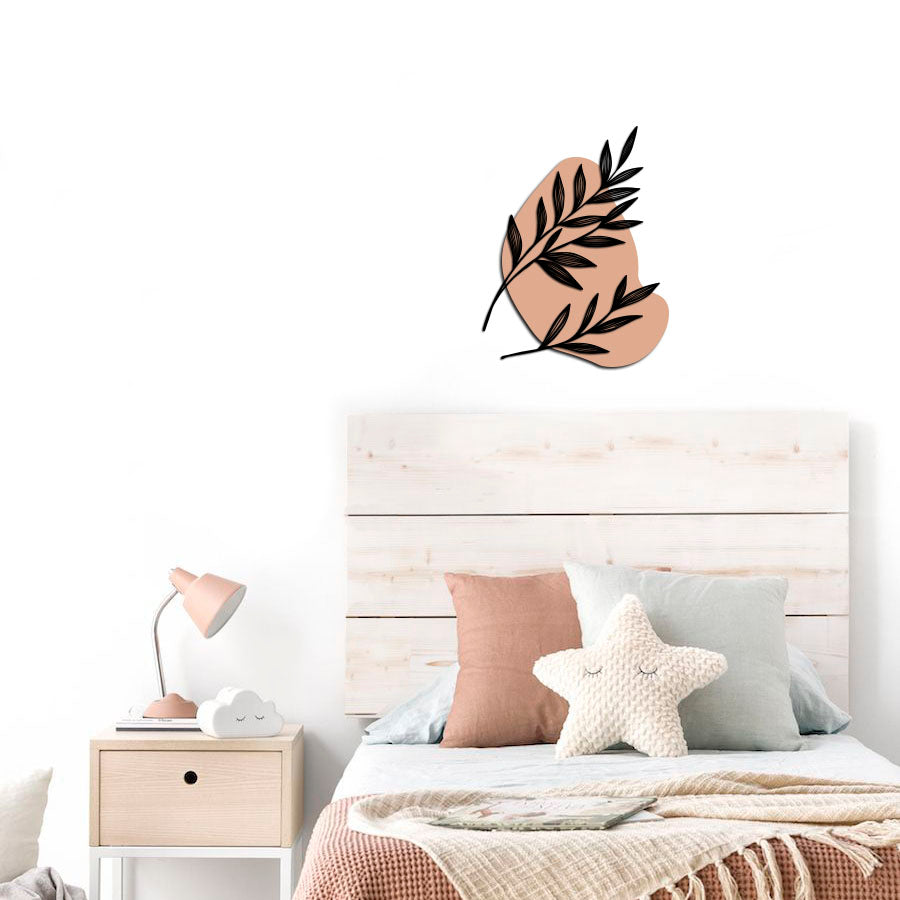 Escultura de Parede de Floral e Forma - Mil Folhas Rosa